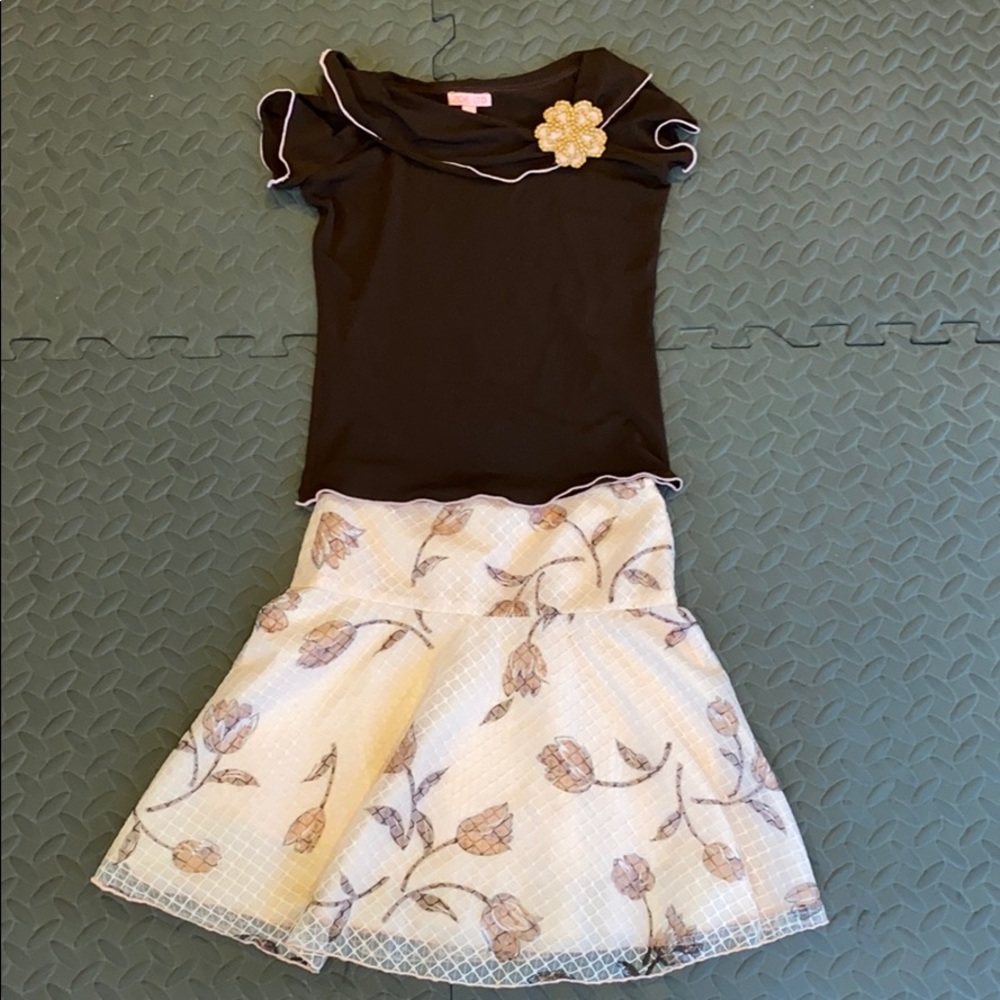 Skirt and Shirt matching outfit